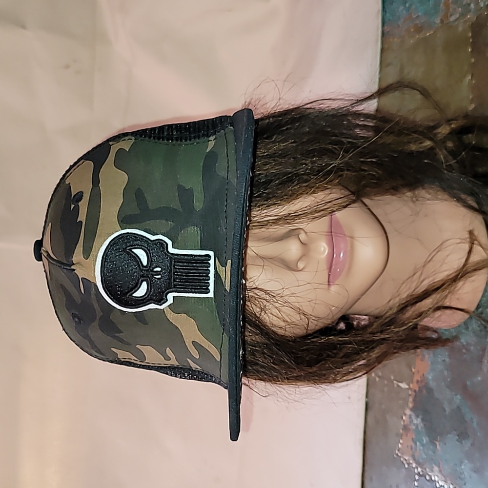 Punisher. Marvel. Trucker-style. Snap-back Hat. ONE MAN ARMY.  Embroidered